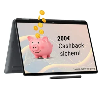 HP OmniBook Ultra Flip 14" 2,8k OLED Touch Core Ultra 7 258V 32GB/2TB SSD Windows 11 Home - 14-fh0079ng inkl. HDMI Adapter & Pen Copilot+PC