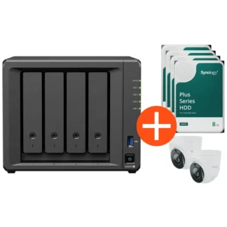 Synology Surveillance Bundle Diskstation DS925+ 4x8TB HDD + 2x TC500 Kamera
