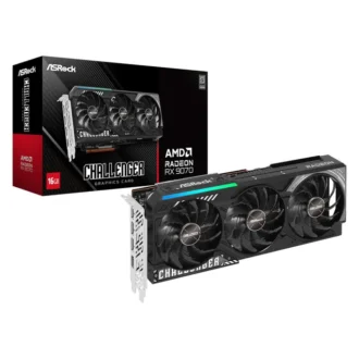 ASROCK Radeon RX 9070 Challenger Grafikkarte 16GB GDDR6 1x HDMI 3x DP