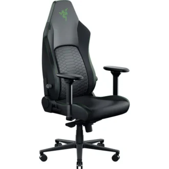 Razer ISKUR V2 NewGen Schwarz-/Grün Gaming-Stuhl mit atmungsaktivem Komfort, Razer HyperFlex™ Lordosenstütze
