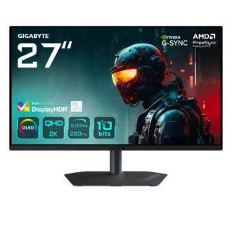 GIGABYTE MO27Q2A 27 Zoll WQHD QD-OLED 16:9 280 Hz Gaming Monitor
