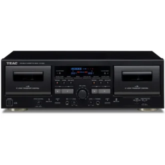 TEAC W-1200 Doppel-Kassettendeck USB-Ausgang schwarz
